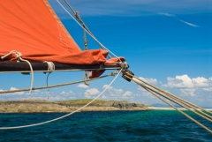 Sailing around Iona