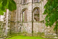 The west tower at Kelso Abbey