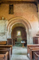 The Romanesque chancel arch