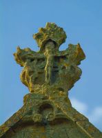 Kingswood Abbey Gatehouse, Finial carving