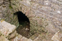 Steps to a vaulted undercroft