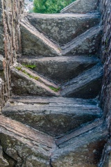 Collapsed stair construction detail