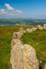 Looking along the stones