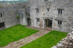 The outer courtyard from the wall walk