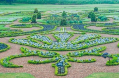 Formal gardens at Oxburgh Hall