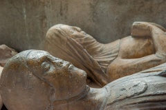 Gour effigies, north chancel