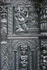 Carved exterior panel