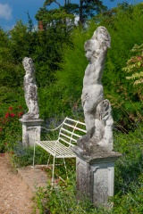 Classical statues in the garden