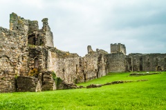 Inside the inner bailey