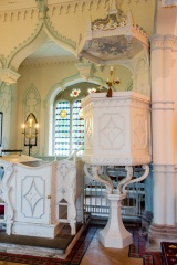 The pulpit and reading desk