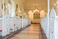 Looking up the nave