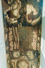 The nave ceiling