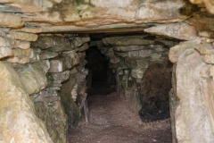 Corbelled roof inside the barrow
