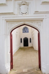 The main entrance archway
