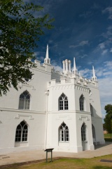 The garden front