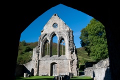The west wall and rose window