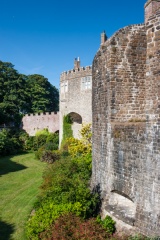 The castle garden in the ditch