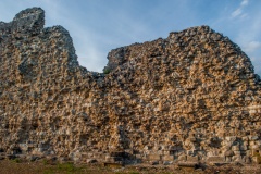 Ruined wall in the chapter house