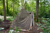 Charcoal burner's wigwam