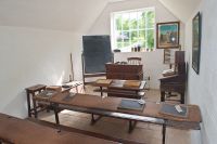 Interior of school building