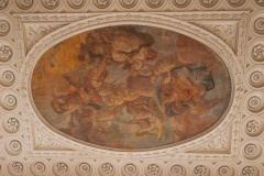 West portico ceiling