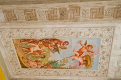 The south entry ceiling