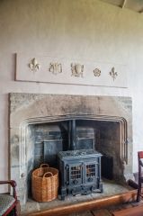 The sitting room fireplace