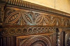 17th century oak panel
