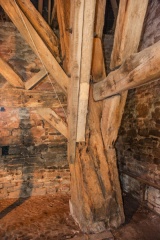 13th century timber post