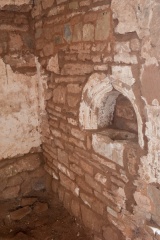 12th century piscina in the chancel