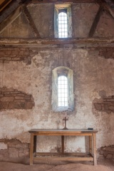 1704 east wall with reused 13th century windows