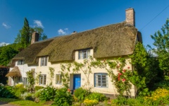 Thatched cottage, Dunster, Somerset