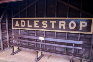 All that remains of Adlestrop rail station