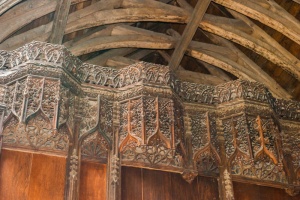 Rood loft decorative carving