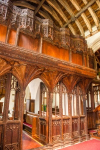 The 16th century screen and rood loft