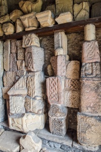 Saxon carved stones in the porch
