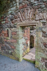 A rebuilt doorway arch