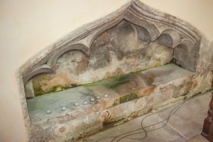 14th century recess, north chancel wall