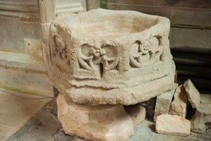 15th century Spargrove font bowl
