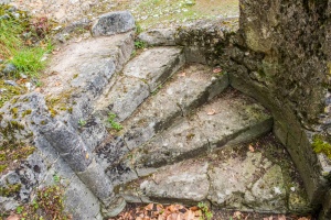 Remains of a 12th century spiral stair