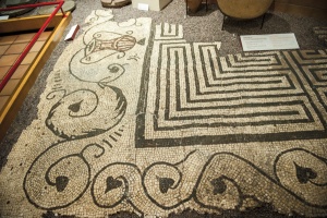 Section of mosaic floor