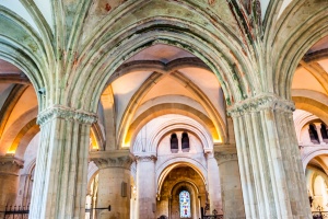 The chancel arcade arches