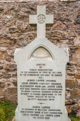 Memorial to men of the Stonehaven lifeboat