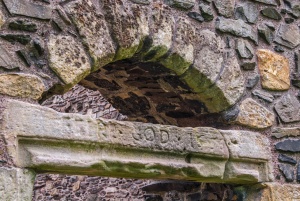 Inscription over a church doorway