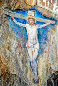 The Crucifixion painting at Davaar
