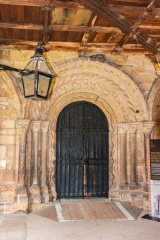 Norman doorway from the cloister to the cathedral