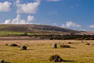 Approaching the stone circle