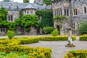 The courtyard and formal garden