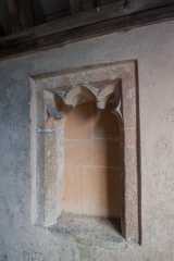 15th century niche in the porch
