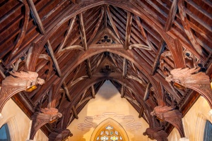 The angel roof of the chancel
